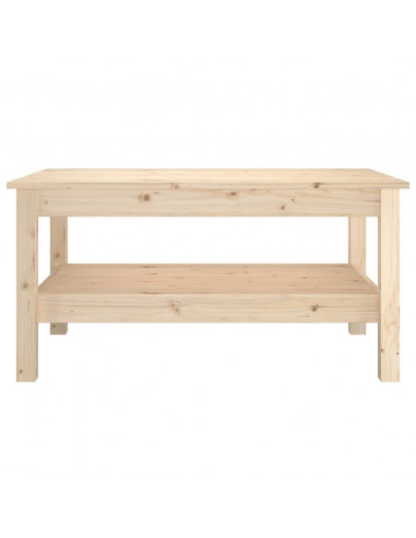 Tavolino da Salotto 80x50x40 cm Legno Massello di Pino