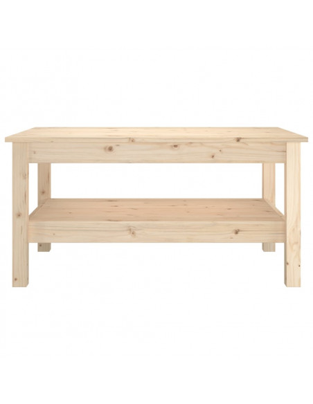 Tavolino da Salotto 80x50x40 cm Legno Massello di Pino