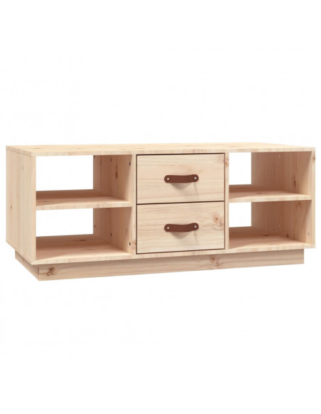 Tavolino da Salotto 100x50x41 cm Legno Massello di Pino