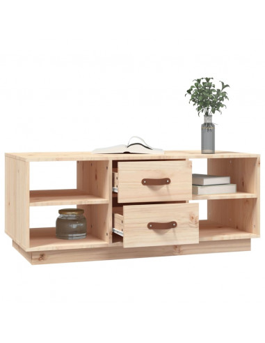 Tavolino da Salotto 100x50x41 cm Legno Massello di Pino