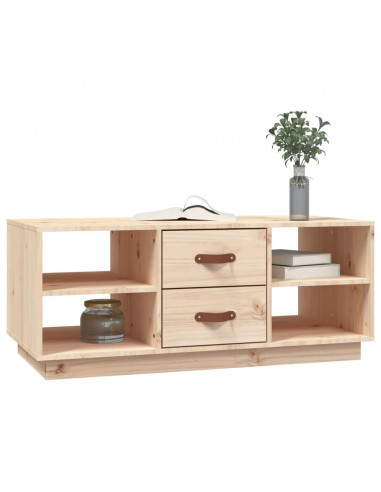 Tavolino da Salotto 100x50x41 cm Legno Massello di Pino