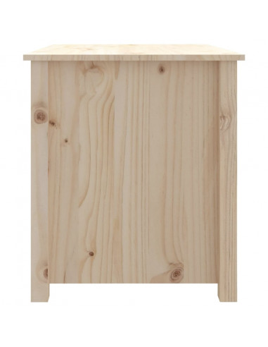 Tavolino da Salotto 71x49x55 cm in Legno Massello di Pino