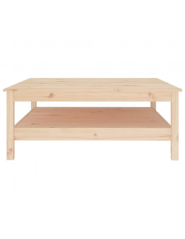 Tavolino da Salotto 100x100x40 cm Legno Massello di Pino