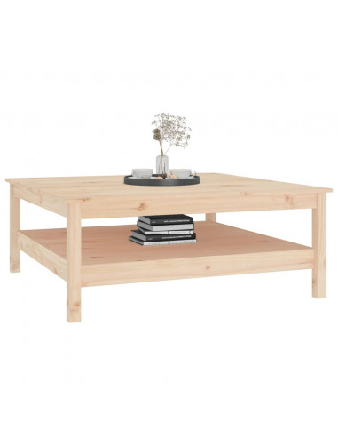 Tavolino da Salotto 100x100x40 cm Legno Massello di Pino