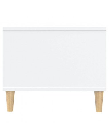 Tavolino da Salotto Bianco 102x50x40 cm in Legno Multistrato