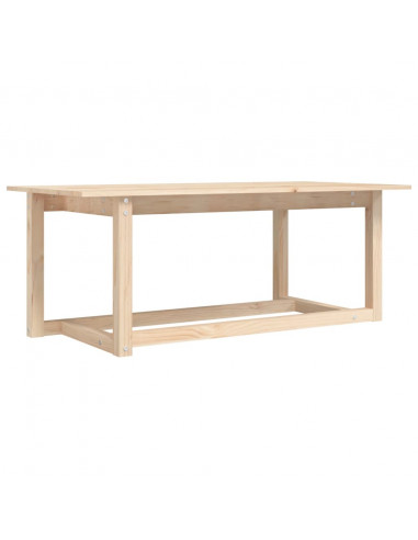 Tavolino da Salotto 110x55x45 cm Legno Massello di Pino