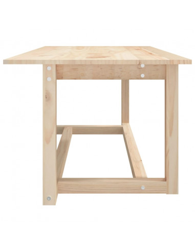 Tavolino da Salotto 110x55x45 cm Legno Massello di Pino