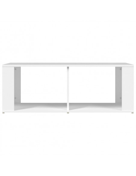 Tavolino da Salotto Bianco 100x50x36 cm in Legno Multistrato
