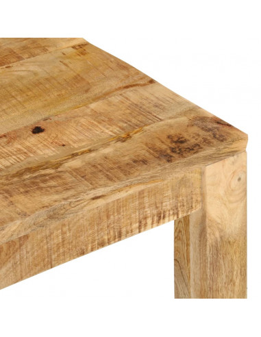 Tavolino da Salotto 55x55x35 cm in Legno Massello di Mango