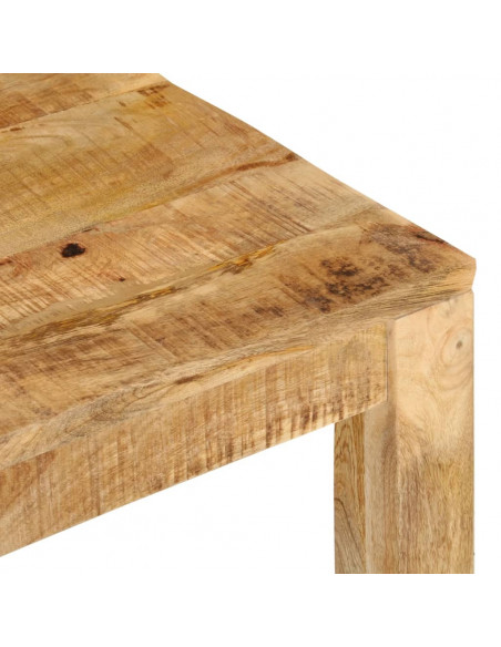 Tavolino da Salotto 55x55x35 cm in Legno Massello di Mango