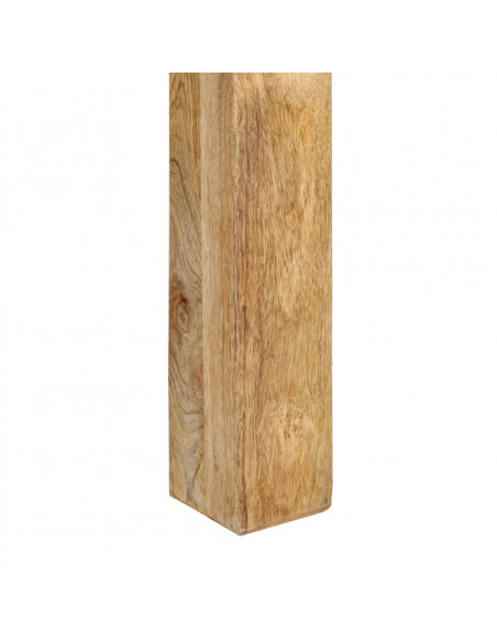 Tavolino da Salotto 55x55x35 cm in Legno Massello di Mango