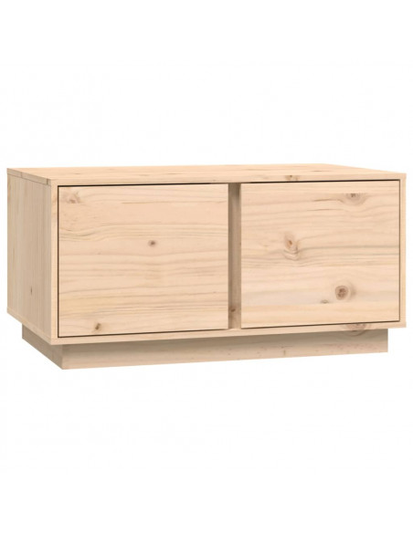 Tavolino da Salotto 80x50x40 cm Legno Massello di Pino
