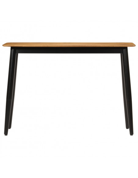 Tavolo Consolle 110x40x76 cm in Legno Massello di Mango e Ferro