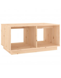 Tavolino da Salotto 80x50x40 cm Legno Massello di Pino 2