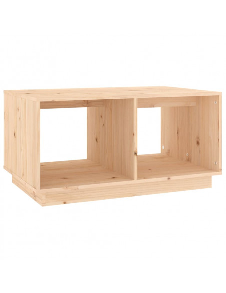 Tavolino da Salotto 80x50x40 cm Legno Massello di Pino