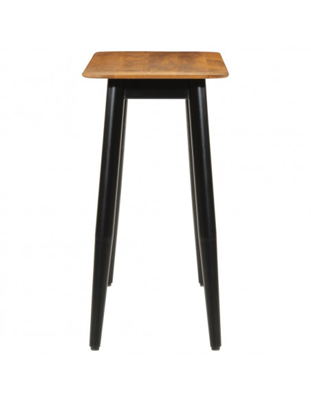 Tavolo Consolle 110x40x76 cm in Legno Massello di Mango e Ferro