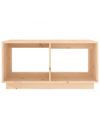 Tavolino da Salotto 80x50x40 cm Legno Massello di Pino