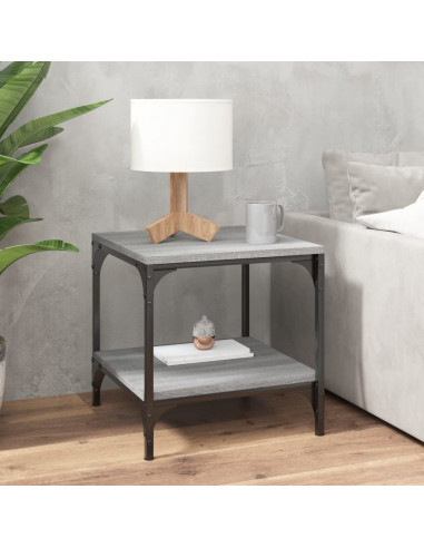Tavolini 2pz grigio sonoma 40x40x40 cm in Legno Multistrato