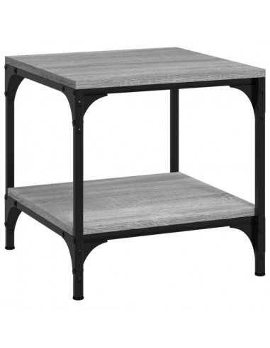 Tavolini 2pz grigio sonoma 40x40x40 cm in Legno Multistrato