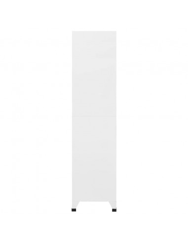 Armadietto a Chiave a 18 Scomparti in Metallo 90x40x180 cm