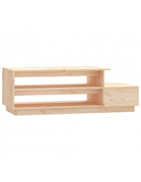 Tavolino da Salotto 120x50x40,5 cm in Legno Massello di Pino