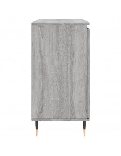 Credenza Grigio Sonoma 104x35x70 cm in Legno Multistrato 2