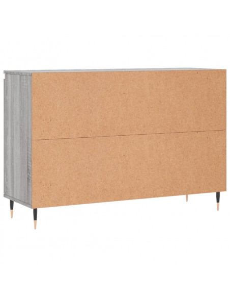 Credenza Grigio Sonoma 104x35x70 cm in Legno Multistrato