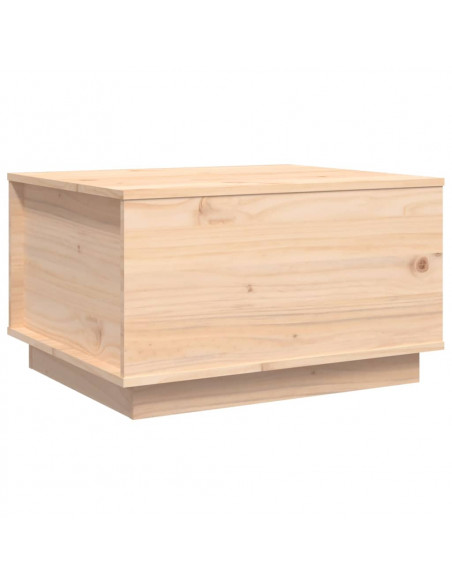 Tavolino da Salotto 60x50x35 cm in Legno Massello di Pino
