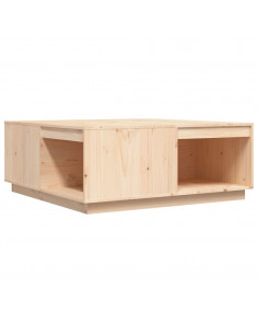 Tavolino da Salotto 100x101x40,5 cm in Legno Massello di Pino 2