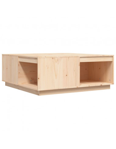 Tavolino da Salotto 100x101x40,5 cm in Legno Massello di Pino