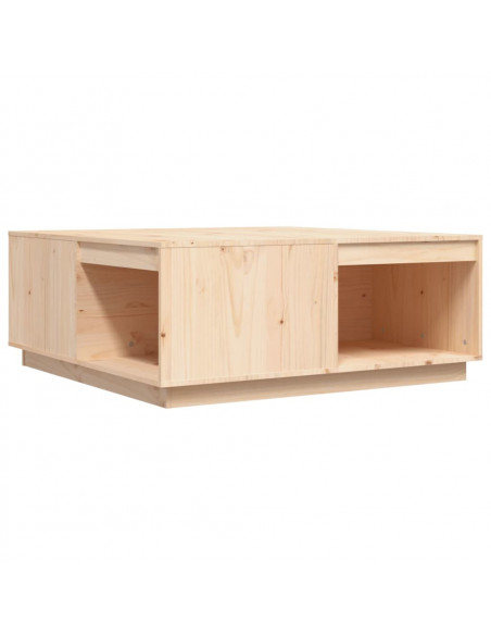Tavolino da Salotto 100x101x40,5 cm in Legno Massello di Pino