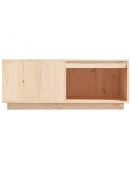Tavolino da Salotto 100x101x40,5 cm in Legno Massello di Pino