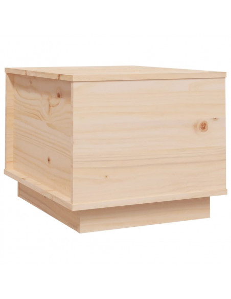 Tavolino da Salotto 40x50x35 cm in Legno Massello di Pino