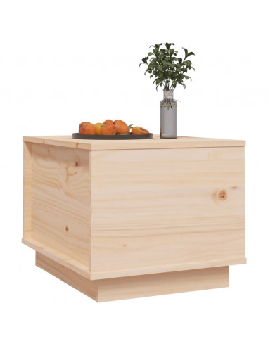 Tavolino da Salotto 40x50x35 cm in Legno Massello di Pino