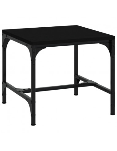 Tavolini 2pz Nero 40x40x35 cm in Legno Multistrato