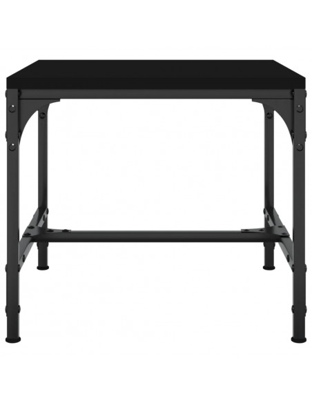 Tavolini 2pz Nero 40x40x35 cm in Legno Multistrato