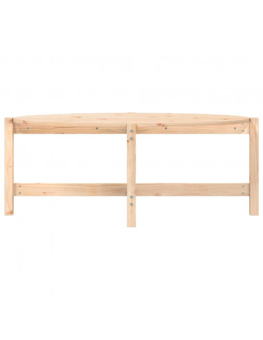 Tavolino da Salotto 118x63x45 cm in Legno Massello di Pino