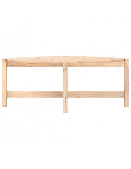 Tavolino da Salotto 118x63x45 cm in Legno Massello di Pino