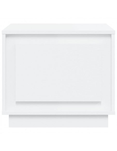 Tavolino da Salotto Bianco 51x50x44 cm in Legno Multistrato