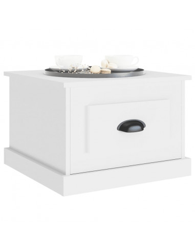 Tavolino da Salotto Bianco 50x50x35 cm in Legno Multistrato