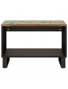 Tavolino da Salotto 60x50x40 cm in Legno Massello di Recupero 2