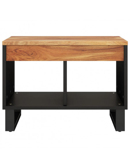 Tavolino da Salotto 55x50x40 cm in Legno Massello di Acacia