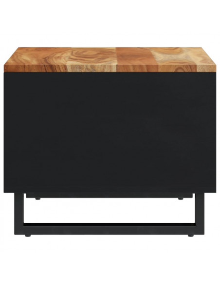 Tavolino da Salotto 55x50x40 cm in Legno Massello di Acacia