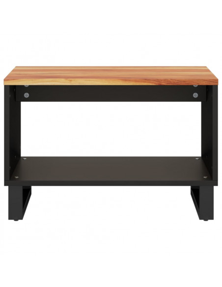 Tavolino da Salotto 60x50x40 cm in Legno Massello di Acacia