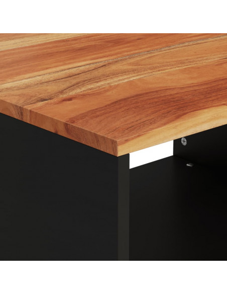 Tavolino da Salotto 60x50x40 cm in Legno Massello di Acacia