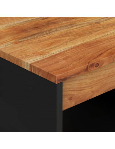 Tavolino da Salotto 90x50x40 cm in Legno Massello di Acacia