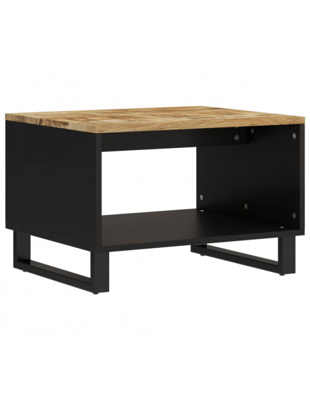 Tavolino da Salotto 60x50x40 cm in Legno Massello di Mango