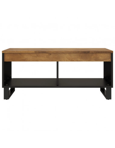 Tavolino da Salotto 90x50x40 cm in Legno Massello di Mango