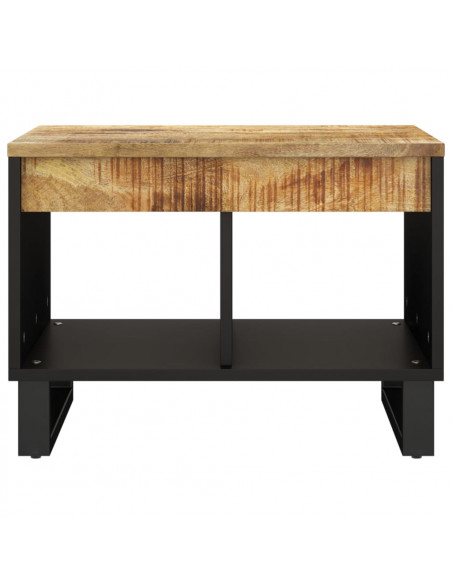 Tavolino da Salotto 55x50x40 cm in Legno Massello di Mango