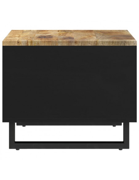 Tavolino da Salotto 55x50x40 cm in Legno Massello di Mango